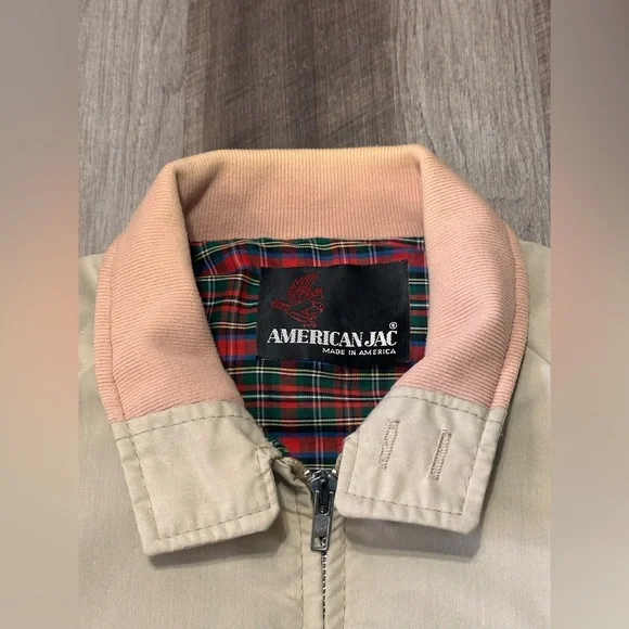 80’s True Vintage American Jac cream bomber jacket - Picture 4 of 9